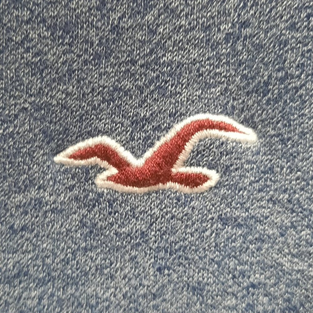 Hollister California Men’s Hoodie Blue Acid Wash Pullover Sweatshirt Medium M - Picture 2 of 9